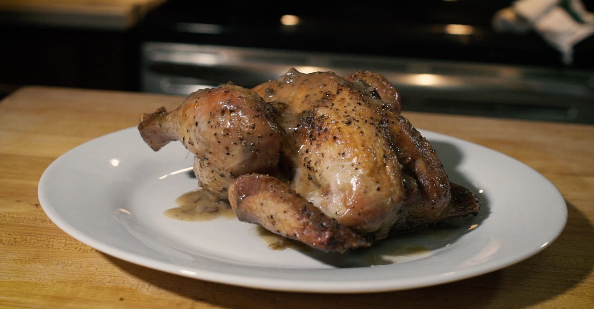 Baked Poussin Rouge with Gravy Recipe