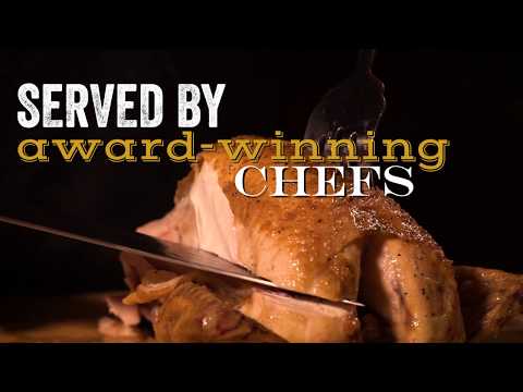 Instructional cooking video demonstrating a simple three-ingredient recipe for roasting a Joyce Farms Poulet Rouge® Heritage Chicken. The video covers seasoning with salt and olive oil, roasting at 400 degrees Fahrenheit, and the importance of letting the chicken rest before carving to enjoy the natural flavors of this pasture-raised, award-winning chicken.