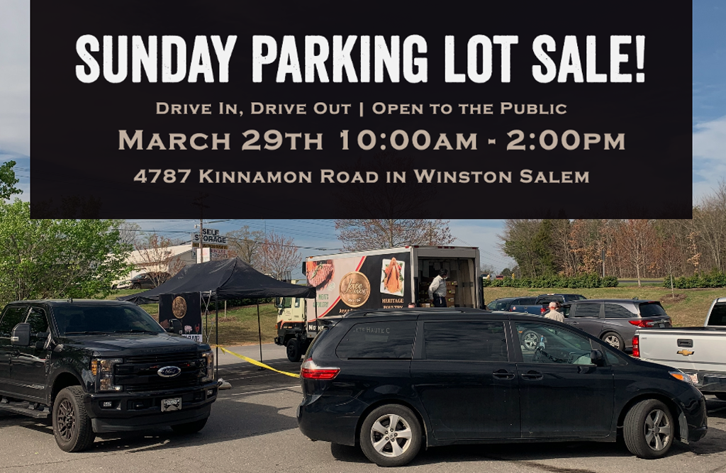 SUNDAY PARKING LOT SALE!