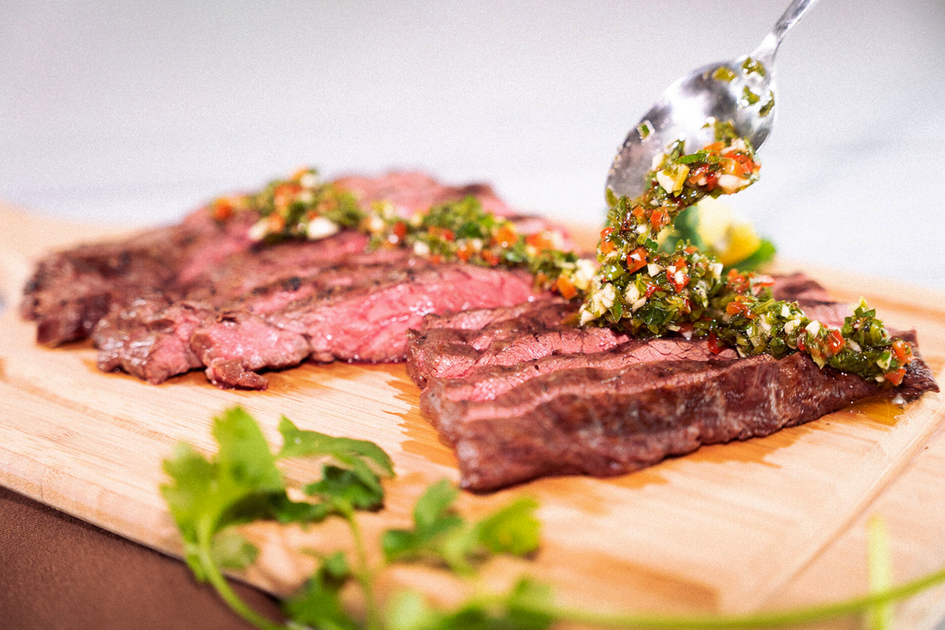 Cilantro Chimichurri Recipe for Skirt Steak | Joyce Farms