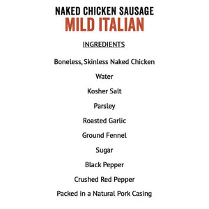 Mild Italian Chicken Sausages (8 packs of 4 oz. links)