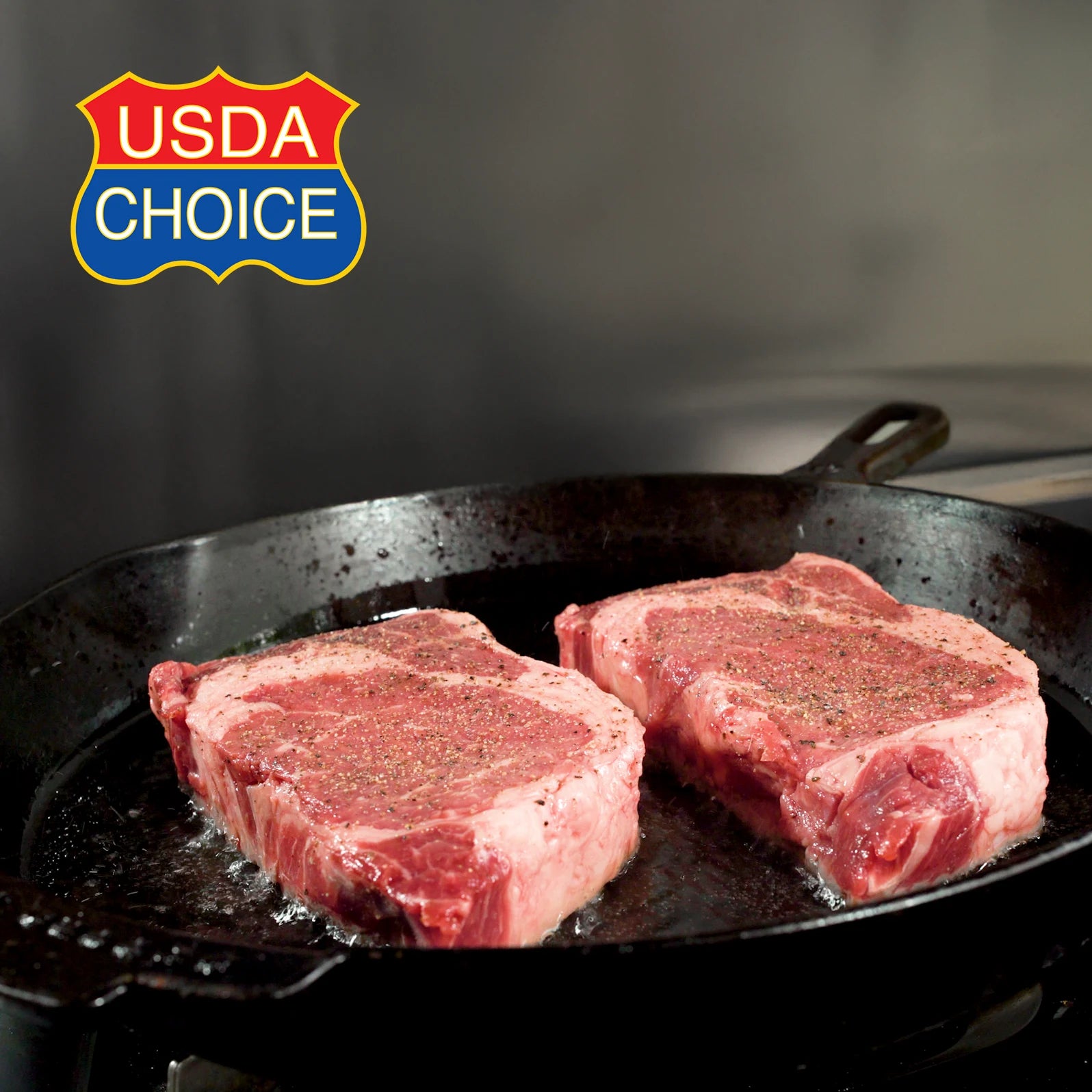 Heritage Grass-Fed Ribeye Steaks - USDA Choice (Case of 4)