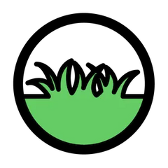 Icon of green grass, representing the 4th regenerative agriculture principle: biodiversity