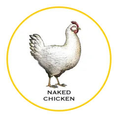 Woodcut illustration of Joyce Farms Naked Chicken 