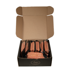 Heritage Grass-Fed Beef Hot Dogs (8 packs of 8 hot dogs)